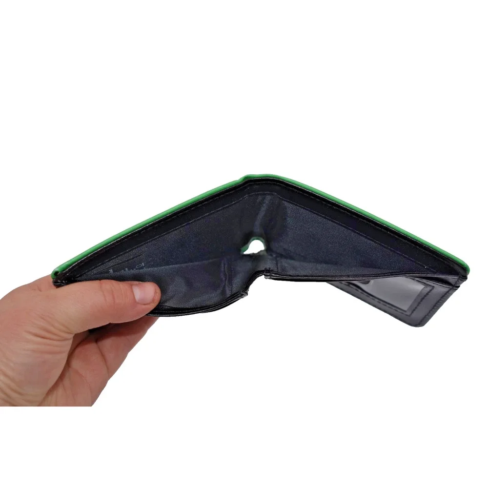 Buckle-Down MELLO YELLO Logo Green Billfold Vinyl Wallet